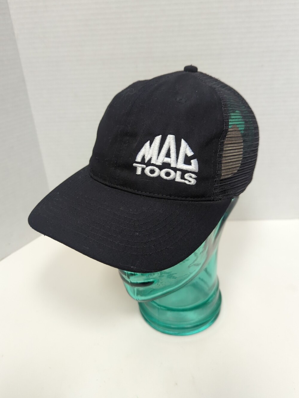 Mac Tools Unisex Trucker Cap Adjustable Snapback Mesh Logo Black Y2K